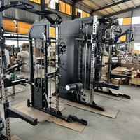 Rak Besi Multifungsi Dongshang DS-F30 All-in-One (Mesin Smith Gym) Rasio 1:1 2:1 Lat Pulldown Low Row