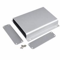 Boîtier en aluminium extrudé 144*28mm, boîte large et plate avec bride de montage, boîtier électronique pour projet