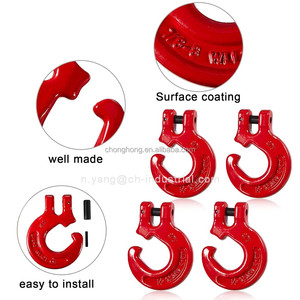 Crochet forestier en acier allié G80, crochet à glissière rouge en métal pour bois, crochet <span class=keywords><strong>de</strong></span> choker pour chaîne <span class=keywords><strong>de</strong></span> 5/16 pouces - Product Image 4