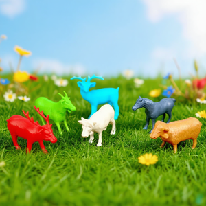 Ensemble de figurines d'animaux sauvages miniatures pour enfants, apprentissage éducatif, 6 pièces, emballées en CPP - Product Image 3