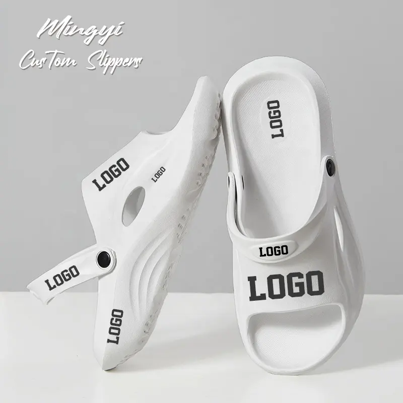 Fashion Personalized Yeezy Sandals Slides Shoe Men Beach Slippers Print Logo Custom Manufacturers