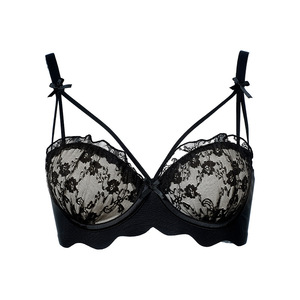 Lencería sexy de <span class=keywords><strong>encaje</strong></span> <span class=keywords><strong>con</strong></span> pechos pequeños para mujer, <span class=keywords><strong>Conjunto</strong></span> de sujetador explosivo sin soporte de <span class=keywords><strong>Aro</strong></span> de acero - Product Image 4