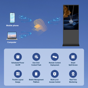 Monitor Publicitario Vertical LCD HD de 65 Pulgadas con Pantalla Táctil Capacitiva Infrarroja, Metal, WiFi <span class=keywords><strong>Hotspot</strong></span>, Anti-Reflejos <span class=keywords><strong>para</strong></span> Tiendas Minoristas - Product Image 6