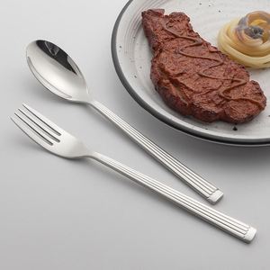 Ensemble de couverts modernes en acier inoxydable poli, 144 pièces, pour la maison et les restaurants - Product Image 3