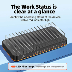 Cargador USB de 360W, 15 <span class=keywords><strong>en</strong></span> 1, de Escritorio, con Carga Rápida PD de 24W, Estación de Carga USB Tipo C para Teléfonos Inteligentes y Laptops - Product Image 3