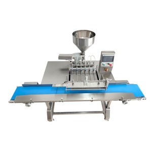 Ligne de production entièrement automatique pour le remplissage de crème ou de confiture sur gâteaux roulés, pains, croissants et choux à la crème, et machine de remplissage de choux à la crème - Product Image 1