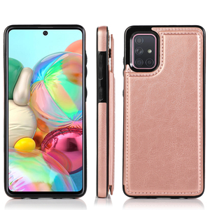 Funda trasera de cuero PU con cierre magnético para Samsung Galaxy A73, A72, <span class=keywords><strong>A71</strong></span>, 5G - Product Image 6