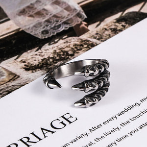 Anillos Vintage Resistentes al Agua y al Deslustre, Anillo de Garra de Dragón de Acero Inoxidable 316L de Buena Calidad para Hombre - Product Image 5