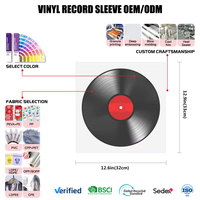 Sacs de protection extérieurs en plastique refermables pour disques vinyles LP, pochettes transparentes
