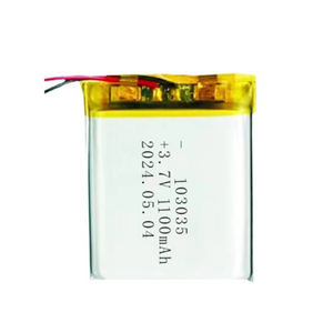 Baterí<span class=keywords><strong>a</strong></span> recargable de polímero de litio de 3,7 V y 1100mAh, Banco de energí<span class=keywords><strong>a</strong></span> Solar 103035 con 2 pines, PH, 2,0mm, bolsa de enchufe, baterías de iones de litio - Product Image 4