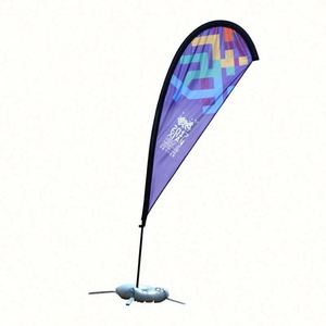 Outdoor Flying Polyester Beach Teardrop <b>Flags</b> Banner Double Sided Printed Promotion Advertising <b>Flag</b> - Product Image 3
