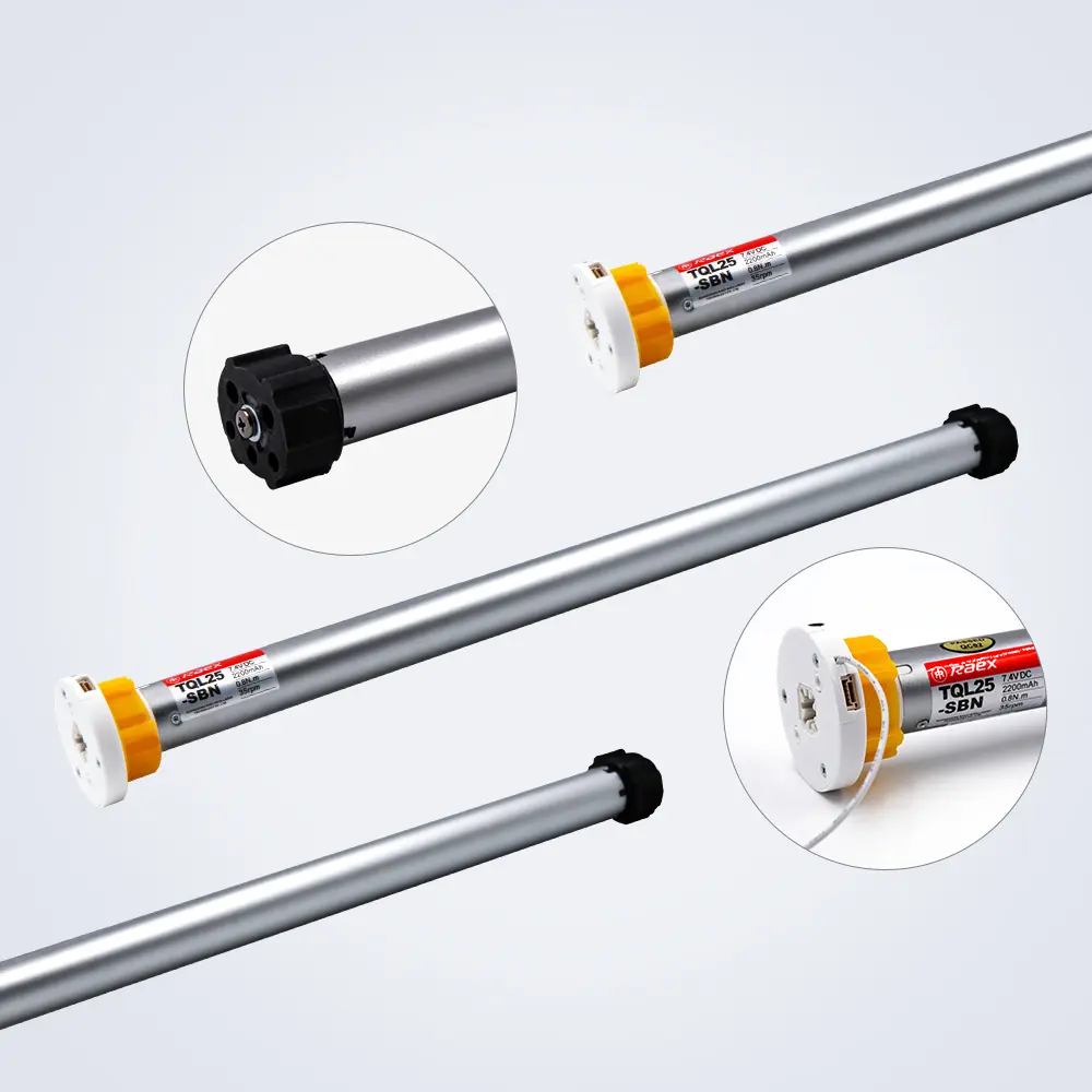 Raex 사일런트 관형 모터 TQL25 현대 롤러 모터 라이트 그레이 전기 롤러 블라인드 모터 전동 롤러 블라인드 5 년