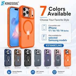 Mobile <b>Phone</b> Accessories Wholesale IPhones 11-17 Pro Max Magnetic TPU Full Body 360 Protection Electroplate City Scenery Multi - Product Image 2
