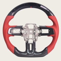 Volant LED en cuir et fibre de carbone véritable pour Ford Mustang – Nouveaux produits en gros et au détail – Accessoires automobiles