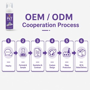ZouRunAn Shampoo Secco per Animali Domestici 60ml al Mirtillo, Cocco ed Estratto di Avena per Cani e Gatti - Vendita all'Ingrosso OEM ODM OBM Acquisto in Blocco - Product Image 6
