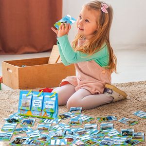 Rompecabezas para Niños, Educación Temprana, Pensamiento Lógico, Cognición, Paisajes del Mundo, Aprendizaje de Palabras, Juegos de Cartas, Edificios Emblemáticos - Product Image 2