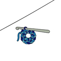 Broche personnalisée en émail rigide en métal, motif crochet et pelote de laine, broche artisanale, cadeau pour tricoteur, logo personnalisé