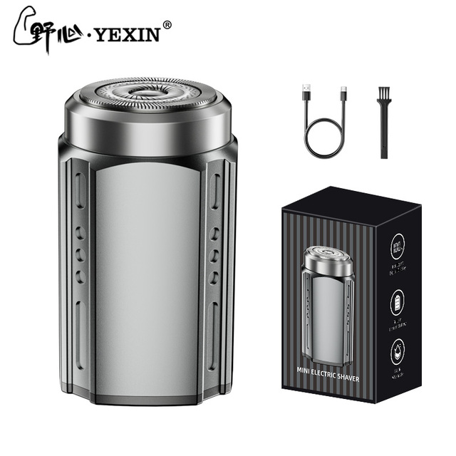 Portable Mini Rechargeable Electric Shaver for Men Bald Head Razors with Face Hair Trimmer Automatic Shaver