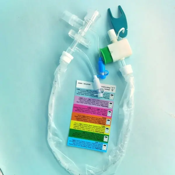 Tiank 의료 일회용 icu 크리티컬 케어 엄지 제어 흡입 튜브 폐쇄 흡입 카테터