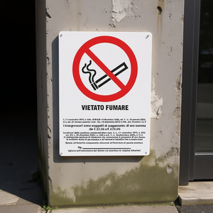 Señal de Prohibido Fumar con Sanción Legal, 20x30 cm, Uso Interior y Exterior - Product Image 2