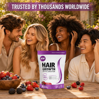 Gummies de croissance capillaire à marque privée OEM pour la santé des cheveux, 60 unités, saveur fruits rouges mélangés, complément alimentaire