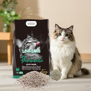Litière pour chat en argile minérale agglomérante à faible teneur en poussière, au charbon actif anti-odeurs, pour usage intérieur, qualité supérieure, sac de 10 kg - Product Image 1