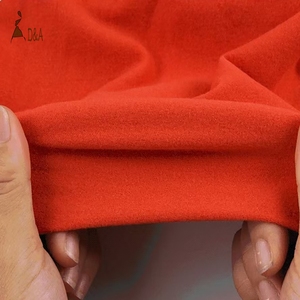 Bán Buôn 100D 170G Cao Đàn Hồi Chải Lông Cừu Vải Dệt Kim 92% Polyester 8% Spandex Nhiệt Dài Tay Áo Đồng Bằng Cho Yoga - Product Image 4