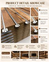 HiKUYA Panneau mural rainuré en MDF mélaminé 4x8FT 18mm sur mesure pour affichage intérieur - Vente en gros