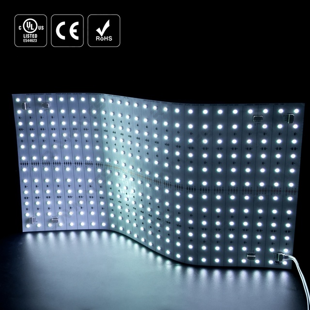 4-in-1 High Density RGBW LED Panel 300LED DC24V Ultra Slim Flexible LED Light Sheet 1-LED Cuttable for Kitchen Cabinet & Display