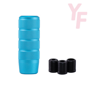 Pommeau de Levier de Vitesses Universel en Alliage d'Aluminium Bleu Dépoli, Tête de Levier de Vitesse de 8 cm de Long pour Remplacement de Voiture - Product Image 6