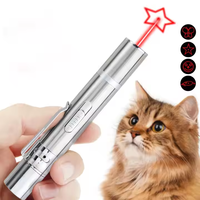 Torcia LED con Ricarica USB, Luce UV, Puntatore Laser Interattivo per Animali Domestici, Penna Laser per Gatti con Funzione Sostenibile per Gioco Felino