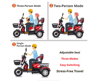 Nouveau Tricycle Électrique pour la Maison, les Courses et les Voyages, Scooter de Mobilité pour Personnes Âgées, 48V 60V 72V, Longue Portée, Moto Électrique à 3 Roues - Product Image 6