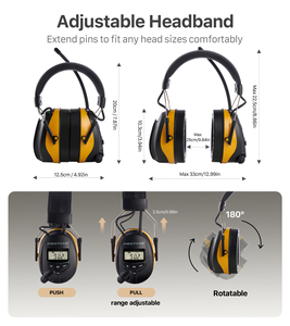 Tiếng ồn hủy bỏ màu xanh răng earmuffs bảo vệ tai earmuffs chụp biểu tượng tùy chỉnh - Product Image 6