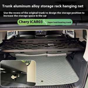 Étagères multifonctionnelles de support de coffre en alliage d'aluminium direct d'usine pour accessoires Chery Icar 03 Jaecoo J6 - Product Image 3