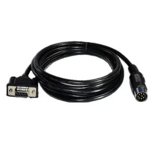 NEW 8 DIN male to 9 pin DB 9 male 6ft Data Transfer Cables Serial-Display Port LOT OF 5