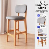 Fabricants de meubles, tabourets de bar modernes minimalistes en bois massif, chaises hautes pour table de bar en Chine