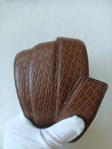 2024 Nieuwe Ontwerp Custom Logo Automatische Ratelgesp Western Echt Lederen Riem Voor Mannen 100% Echt Leer - Product Image 5