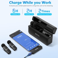 Microphone cravate sans fil professionnel BOYA BY-V4U 4 micros pour iPhone iPad Android Réduction du bruit Enregistrement cristallin