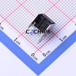 YTS-D009-2F Tactile Switch Through hole Component (THT) Switch Single Pole Single Throw Round Button 2.6N Right Angle Insert - Product Image 2