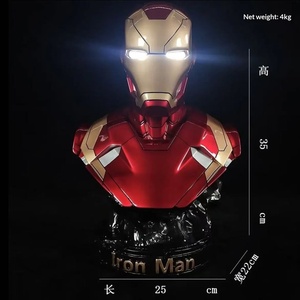 Buste lumineux Iron Man MK46 Avengers transfrontalier surdimensionné en résine avec emballage en boîte colorée, modèle <span class=keywords><strong>de</strong></span> décoration <span class=keywords><strong>Marvel</strong></span>, <span class=keywords><strong>cadeau</strong></span> - Product Image 4