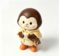 Figurine d'art personnalisée Pingouin en PVC et ABS, Statue de personnage de dessin animé, Fabrication OEM en Chine, Figurine personnalisée pour la vente en gros de produits de marque