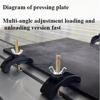 5 pièces ensembles de plaques d'arc CNC pièces de Machine de gravure fixation de pince de plaque de pression pour Table de travail à fente en T