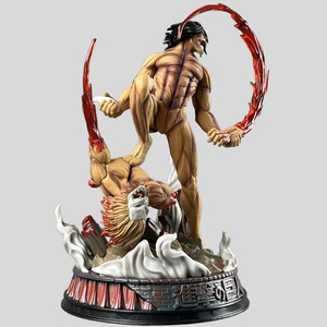 Wholesale 29cm Japanese Anime Figures Eren Jaeger PVC Figure <b>Statue</b> Cartoon Model Ornament - Product Image 1