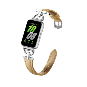 IVANHOE <span class=keywords><strong>Bracelet</strong></span> en cuir à la mode pour <span class=keywords><strong>femme</strong></span> Samsung <span class=keywords><strong>Galaxy</strong></span> <span class=keywords><strong>Watch</strong></span> Fit <span class=keywords><strong>3</strong></span> Band <span class=keywords><strong>Bracelet</strong></span> pour Samsung <span class=keywords><strong>Galaxy</strong></span> Fit <span class=keywords><strong>3</strong></span> Watchband Accessoires - Product Image 4