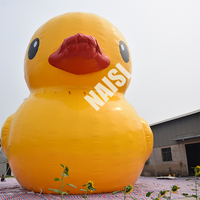 Canard flottant de publicité gonflable de canard jaune flottant d'animal géant d'eau mignon personnalisé par PVC commercial à vendre