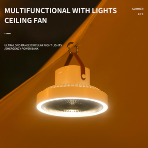 Parede hangingcan ser movido com controle remoto LED iluminação teto pode ser destacável alto nível aparência pequeno ventilador - Product Image 2