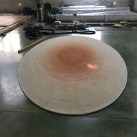 Tapis rond artisanal original, tapis fait main sur mesure, tapis en laine écologique pour la décoration de la maison, du salon et de la chambre