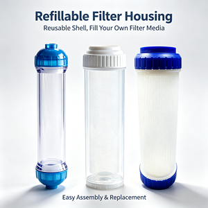 Kit de remplacement de cartouches filtrantes pour purificateur d'eau RO avec bouchons bleus et blancs 500L/heure Garantie 1 an Vente en gros - Product Image 2
