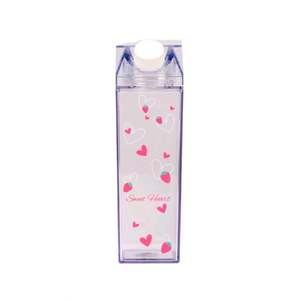 Wholesale Direct <b>Drinking</b> Leak-Proof Student 500ml/1000ml Milk Shape <b>Plastic</b> Water Bottle for Party Gift - Product Image 3
