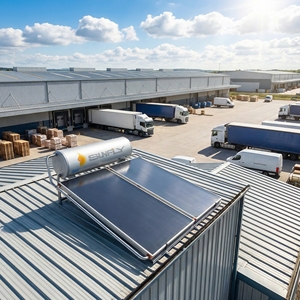 <span class=keywords><strong>Chauffe</strong></span>-<span class=keywords><strong>eau</strong></span> solaire pressurisé de 200 L, assisté électriquement, avec panneaux solaires de première qualité pour projets commerciaux et résidentiels - Product Image 1